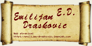 Emilijan Drašković vizit kartica